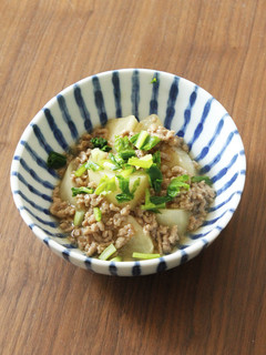 ひき肉餡かけ(かぶ/ダイコン/かぼちゃ)-レシピのメイン写真