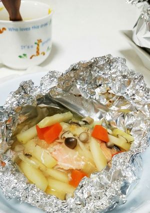 ♥離乳食完了期♥鮭のホイル焼き-レシピのメイン写真