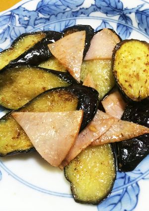 なすとハムのソテー-レシピのメイン写真