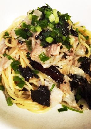 海苔と豚バラの和風パスタ-レシピのメイン写真