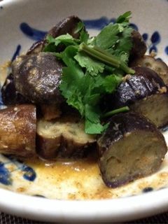 ナスと椎茸の胡麻和えもどき-レシピのメイン写真