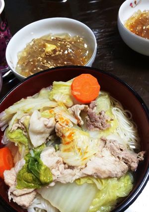 残ってるそうめんと、おでんつゆで煮麺-レシピのメイン写真
