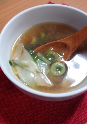 余った餃子の☆皮だけワンタンスープ-レシピのメイン写真