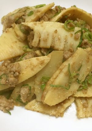簡単！たけのこのゴマ味噌炒め-レシピのメイン写真