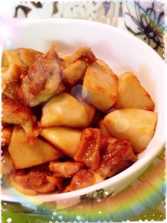 こっテリ旨っ!里芋と鶏肉の照り焼き♬-レシピのメイン写真