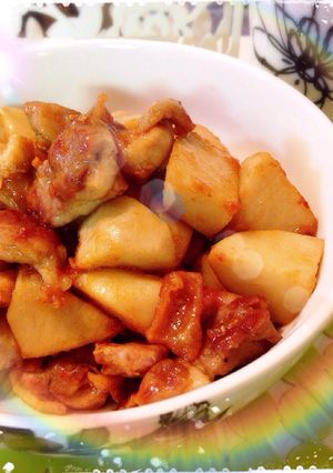 こっテリ旨っ！里芋と鶏肉の照り焼き♬-レシピのメイン写真