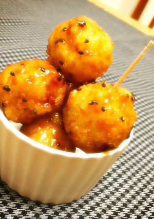 残りごはんリメイク！みたらし揚げ団子-レシピのメイン写真