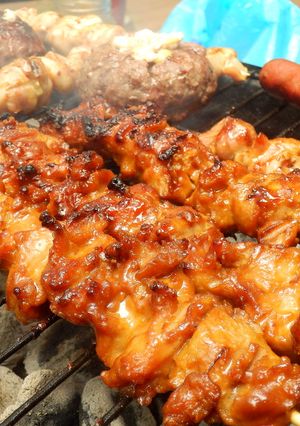 チキンの串焼き〜坦々風味〜BBQに❤-レシピのメイン写真