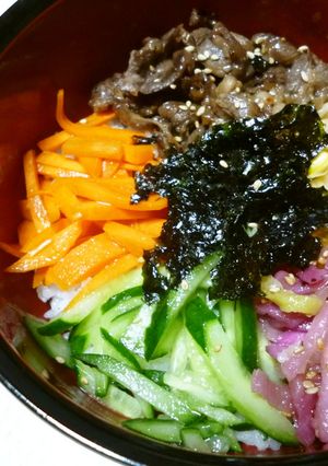 ５色の彩りビビンバ丼-レシピのメイン写真