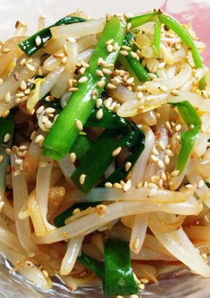 もやしとニラのナムル副菜に!-レシピのメイン写真