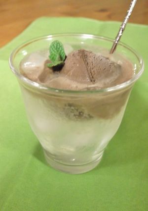 モヒートソーダ　チョコアイスフロート-レシピのメイン写真