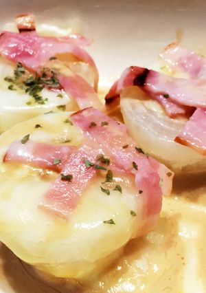 レンジで簡単！とろーり丸ごと新玉ねぎ-レシピのメイン写真