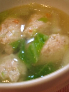 白菜と鶏団子のスープ-レシピのメイン写真
