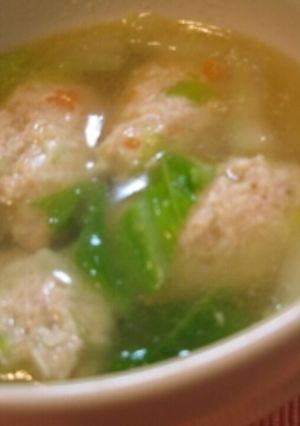 白菜と鶏団子のスープ-レシピのメイン写真