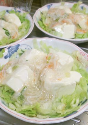 豆腐とカニカマのうま煮あんかけレタス-レシピのメイン写真