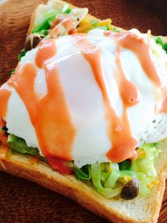 野菜たっぷり目玉焼きトースト-レシピのメイン写真