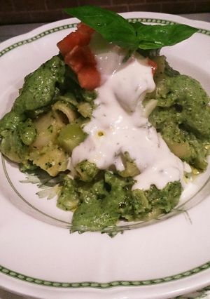 鍋ひとつで作る野菜たっぷりジェノベーゼ-レシピのメイン写真