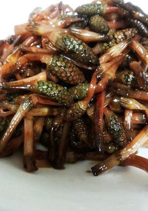 つくしはこの食べ方が1番♡卵でとじない！-レシピのメイン写真