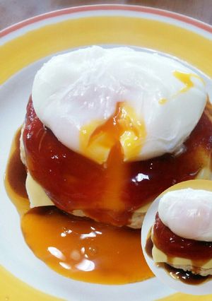 私アレンジ♡ハンバーグベネディクト☆-レシピのメイン写真