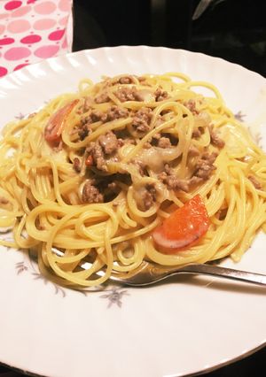 クリームパスタリメイク簡単-レシピのメイン写真