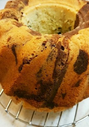 クグロフでマーブルパウンドケーキ♪-レシピのメイン写真