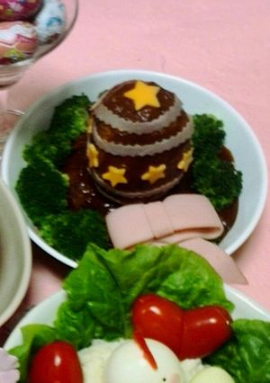 イースター料理煮込みハンバーグ-レシピのメイン写真