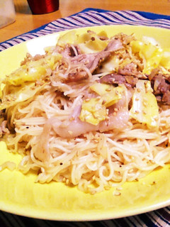 ズボラ飯♪フライパン一つで✨炒めそうめん-レシピのメイン写真