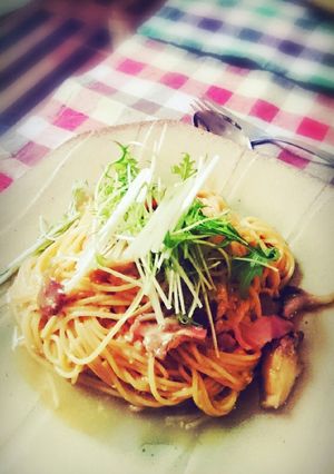 チーズがなくとも和風カルボナーラ！！-レシピのメイン写真