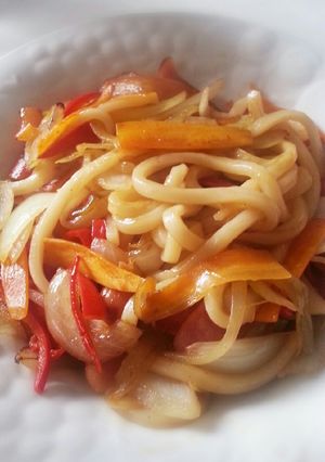 簡単！野菜たっぷり焼きうどん！-レシピのメイン写真
