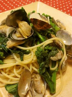 菜の花とアサリのパスタ-レシピのメイン写真