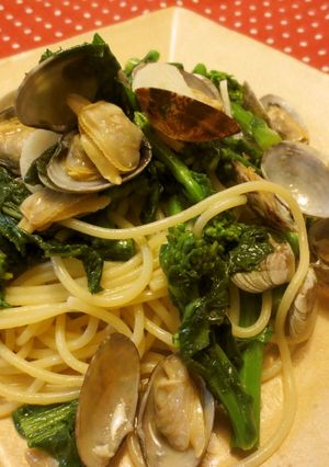 菜の花とアサリのパスタ-レシピのメイン写真