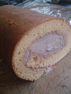 チョコクリーム ロールケーキ-レシピのメイン写真