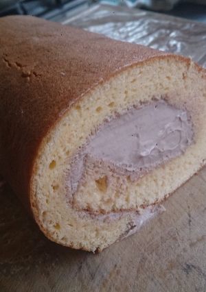 チョコクリーム ロールケーキ-レシピのメイン写真