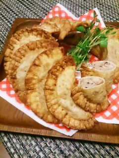 タケノコと椎茸の揚げ餃子-レシピのメイン写真
