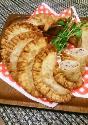 タケノコと椎茸の揚げ餃子-レシピのメイン写真