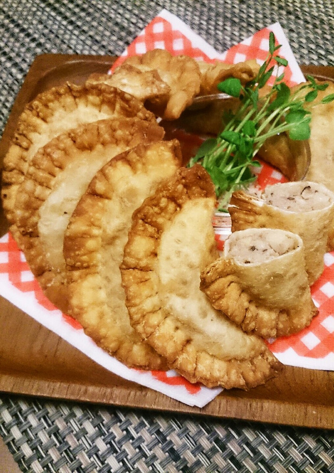 タケノコと椎茸の揚げ餃子-レシピのメイン写真
