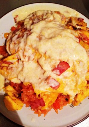 チーズソースのオムライス-レシピのメイン写真