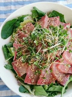 簡単!鰤の和風グリーンサラダ-レシピのメイン写真