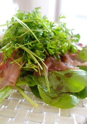かんたん♡にんじん菜とルッコラのサラダ-レシピのメイン写真