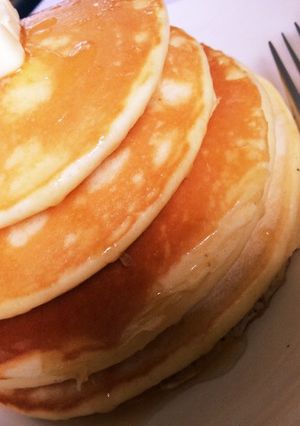 シンプルホットケーキ、バターシロップ-レシピのメイン写真