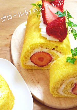 ❀ごろっと苺のヨーグルトロールケーキ❀-レシピのメイン写真