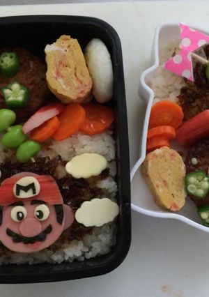 マリオ弁当☆ミニー弁当☆-レシピのメイン写真