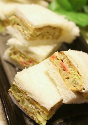 ✿お弁当に✿お好み焼き？なサンドイッチ-レシピのメイン写真