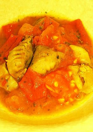 砂肝とトマトのハーブ煮込み-レシピのメイン写真