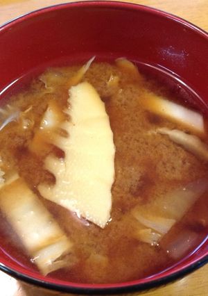 筍と白菜のお味噌汁-レシピのメイン写真