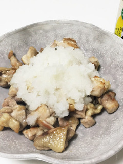 鶏肉のガーリック炒め大根おろしのせ-レシピのメイン写真
