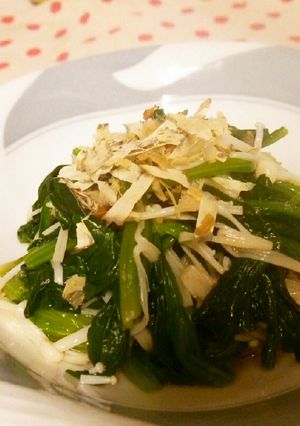 副菜★ほうれん草とえのきのだしポン酢和え-レシピのメイン写真
