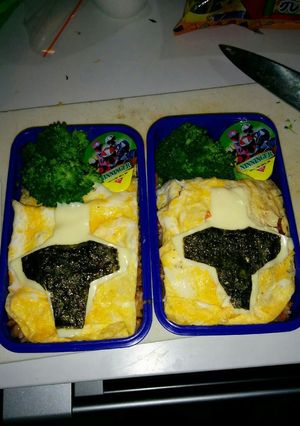ニンニンジャー　キャラ弁　簡単-レシピのメイン写真
