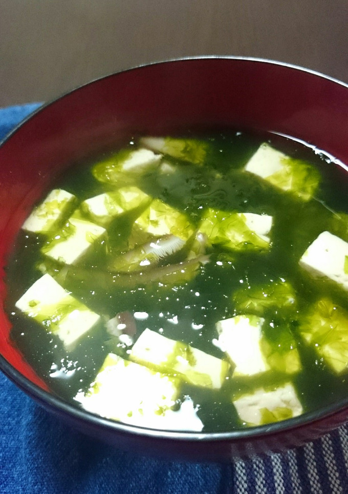 磯香る☆青海苔と椎茸と豆腐のお吸い物★-レシピのメイン写真
