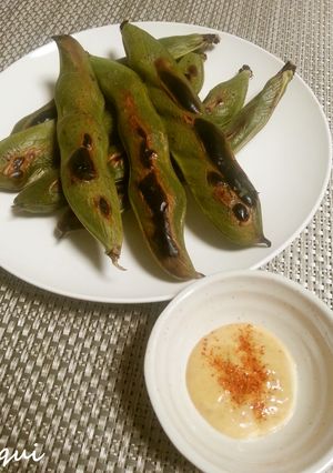 春の便り♪焼きそら豆-レシピのメイン写真